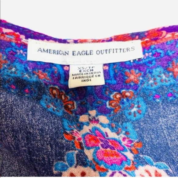 American Eagle Floral Boho Romper - Picture 3 of 3